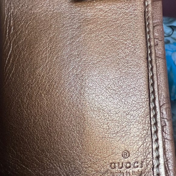 GUCCI Wallet long wallet Brown GG Leather Lovely heart 245723.0959 Authentic - Picture 11 of 16